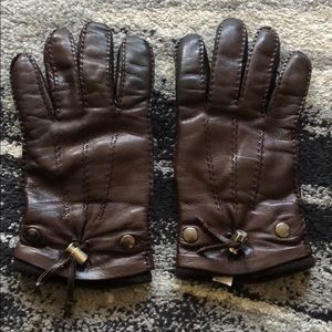 Leather Sermoneta Gloves